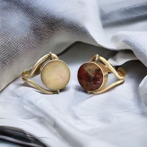 Vintage platinum double sided spinning ring